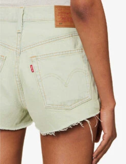 Levis 501 Original High-rise Denim Shorts -VogueVibe Store R04191370 MYMUSESHORT ALT05