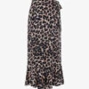 Whistles Leopard-print Tiered-hem Woven Wrap Midi Skirt -VogueVibe Store R04191934 MULTICOLOURED M