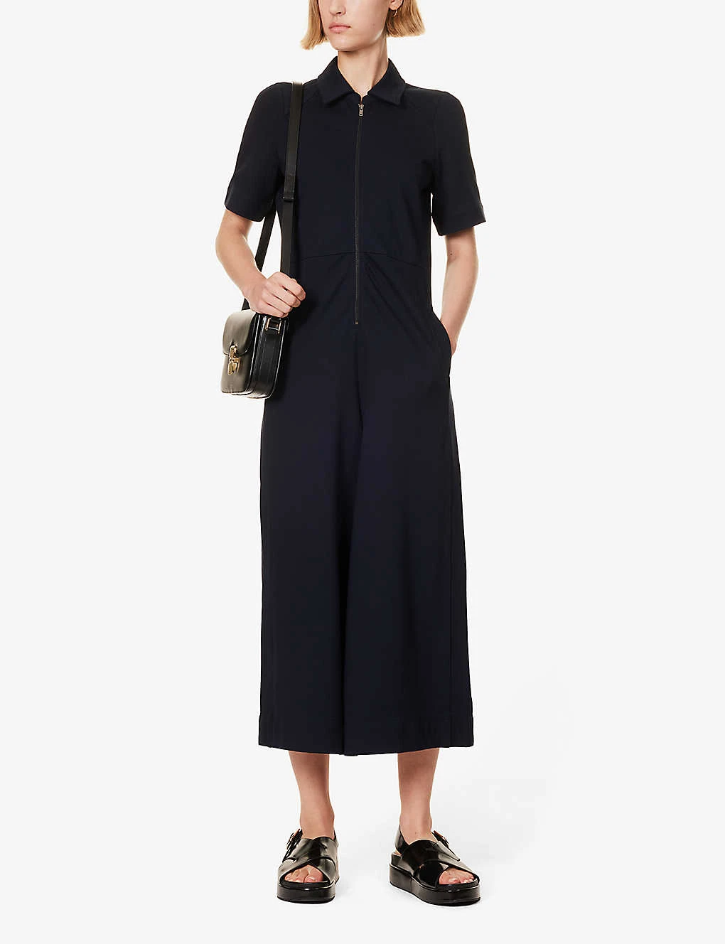 ME AND EM Regular-fit Wide-leg Stretch-woven Jumpsuit 4 ME AND EM Regular-fit Wide-leg Stretch-woven Jumpsuit - Image 2