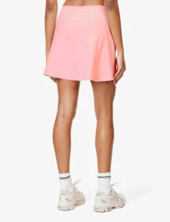 Girlfriend Collective High-rise A-line Stretch-recycled-polyester Mini Skort 10 Girlfriend Collective High-rise A-line Stretch-recycled-polyester Mini Skort -VogueVibe Store R04196138 CANDYPINK ALT03