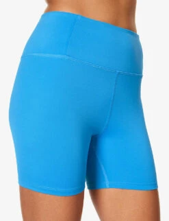 Girlfriend Collective Float High-rise Stretch-recycled-polyester Shorts -VogueVibe Store R04196142 IBIZA ALT04