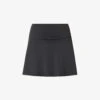 Girlfriend Collective Float Mid-rise Stretch-recycled-polyester Mini Skort -VogueVibe Store R04196144 BLACK M