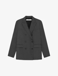 IRO Habana Double-breasted Woven Blazer