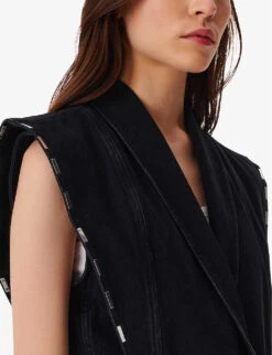 IRO Bilae Sleeveless Denim Jumpsuit -VogueVibe Store R04196530 BLA01 ALT04