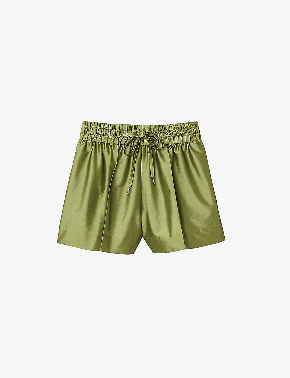 Sandro Egypte Elasticated-waist Wide-leg Satin Shorts 3 Sandro Egypte Elasticated-waist Wide-leg Satin Shorts