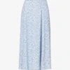 Zoe Floral-print Regular-fit Woven-blend Midi Skirt -VogueVibe Store R04203332 BROOKE M