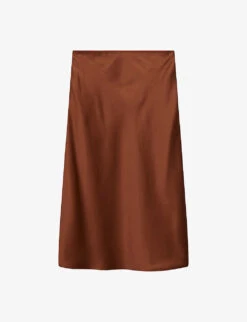 Joseph Isaak Slim-fit Silk Midi Skirt