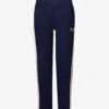 Side-stripe Straight-leg Mid-rise Jogging Bottoms -VogueVibe Store R04205003 NAVY M