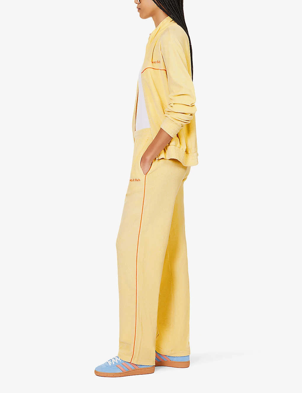 Serif Brand-embroidered High-rise Cotton-towelling Jogging Bottoms 4 Serif Brand-embroidered High-rise Cotton-towelling Jogging Bottoms - Image 2