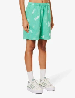 Wellness Tie-dye Cotton-jersey Shorts -VogueVibe Store R04205055 TAHITI ALT02