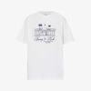 Country Club Brand-print Regular-fit Cotton-jersey T-shirt -VogueVibe Store R04205101 WHITENAVY M