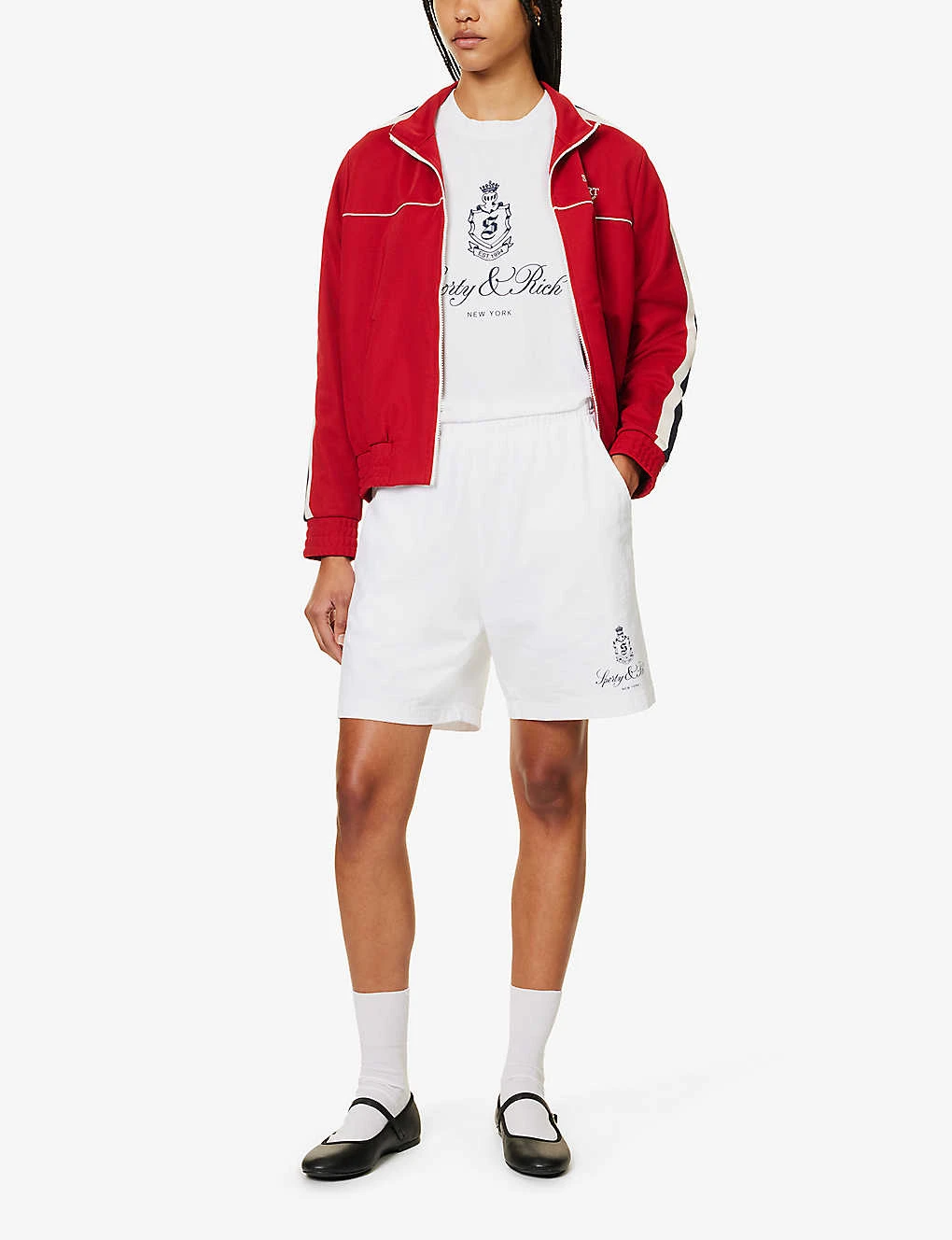 Vendome Brand-print Cotton-jersey Shorts 4 Vendome Brand-print Cotton-jersey Shorts - Image 2