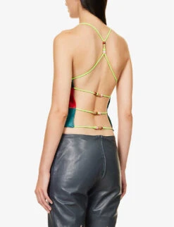 Lulu Check-pattern Upcycled Top -VogueVibe Store R04212516 TARTAN ALT03